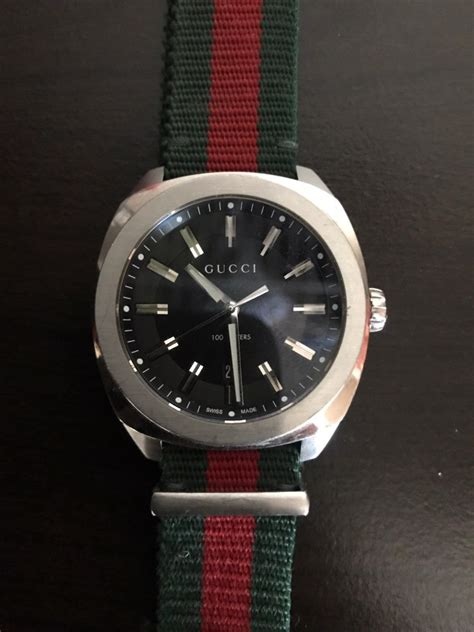 buy leather gucci watch green red band|gucci watch with interchangeable bands.